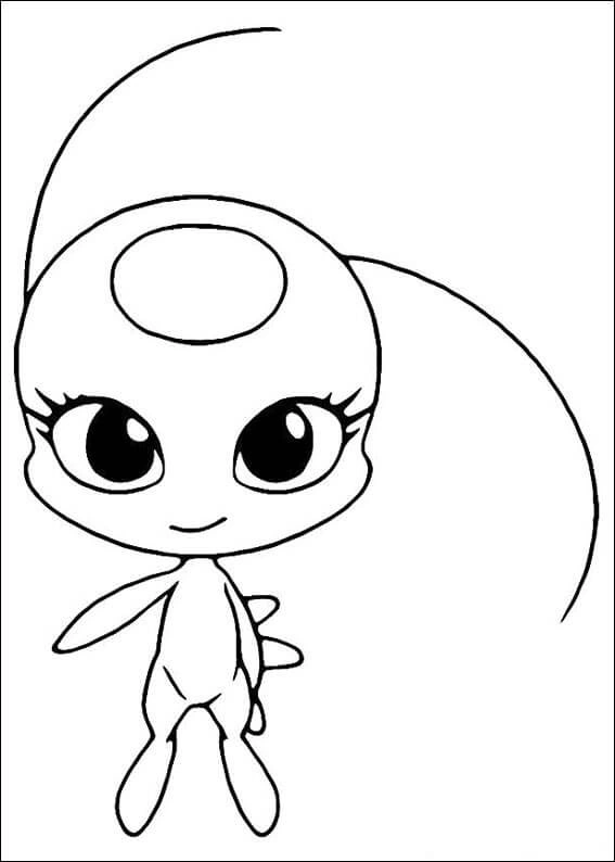 Smiling Tikki coloring book